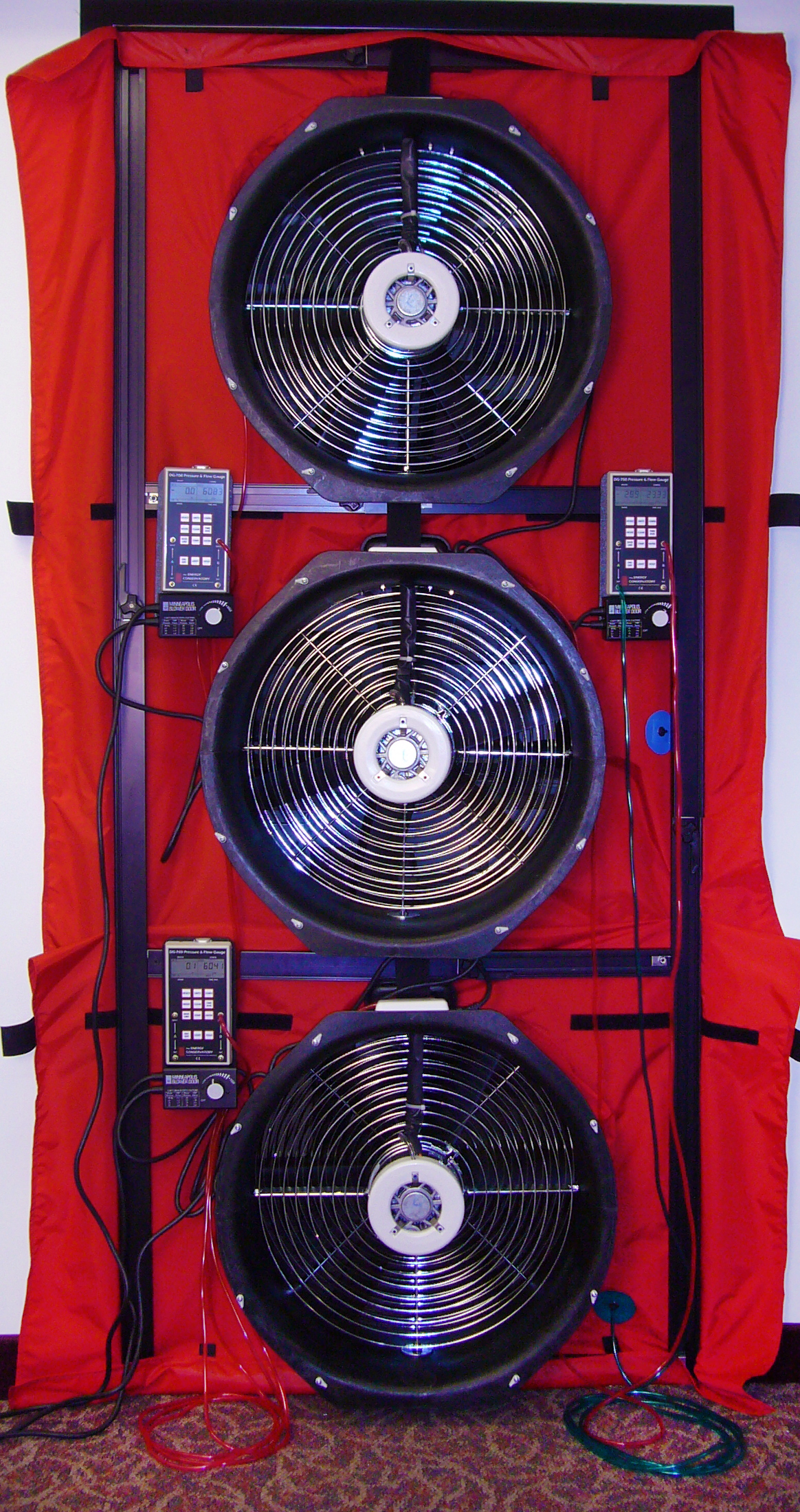 Minneapolis Blower Door™ System: 3-Fan System (with DG-700s) Image